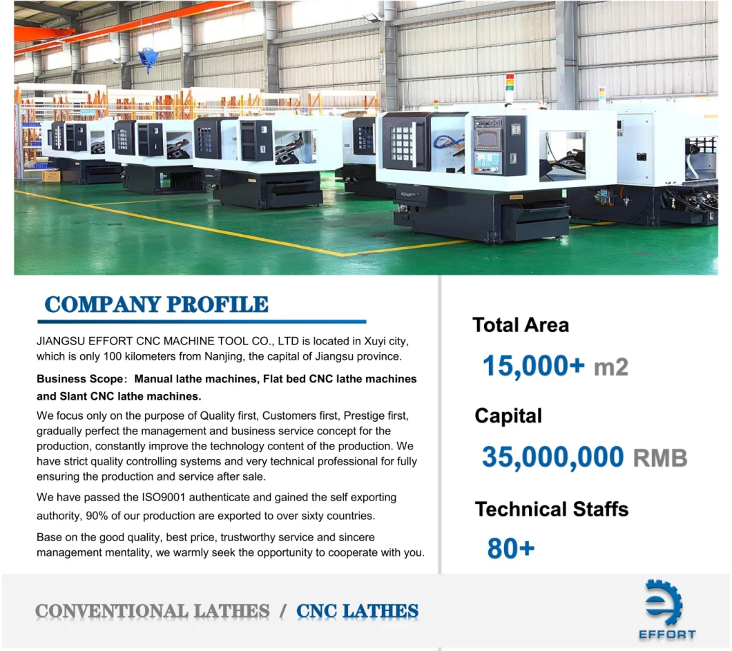 Ck6150 X1000mm CNC Lathe Machine for Metal Cutting (Hydraulic Chuck and Siemens 808d Controller)