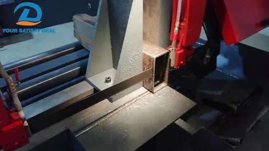 완전 자동 강철 알루미늄 금속 절단 이중 기둥 띠톱 기계